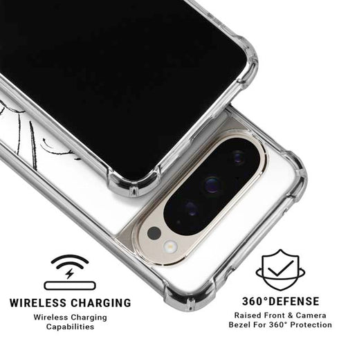 Disney Tinker Bell Dreamer Ink Art Pixel 9/9 Pro Clear Case